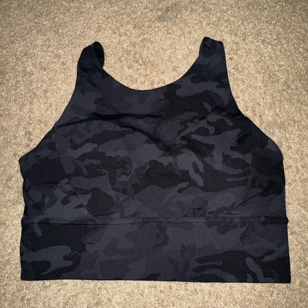 Lululemon Tank top/Sports bra- Camo size 8